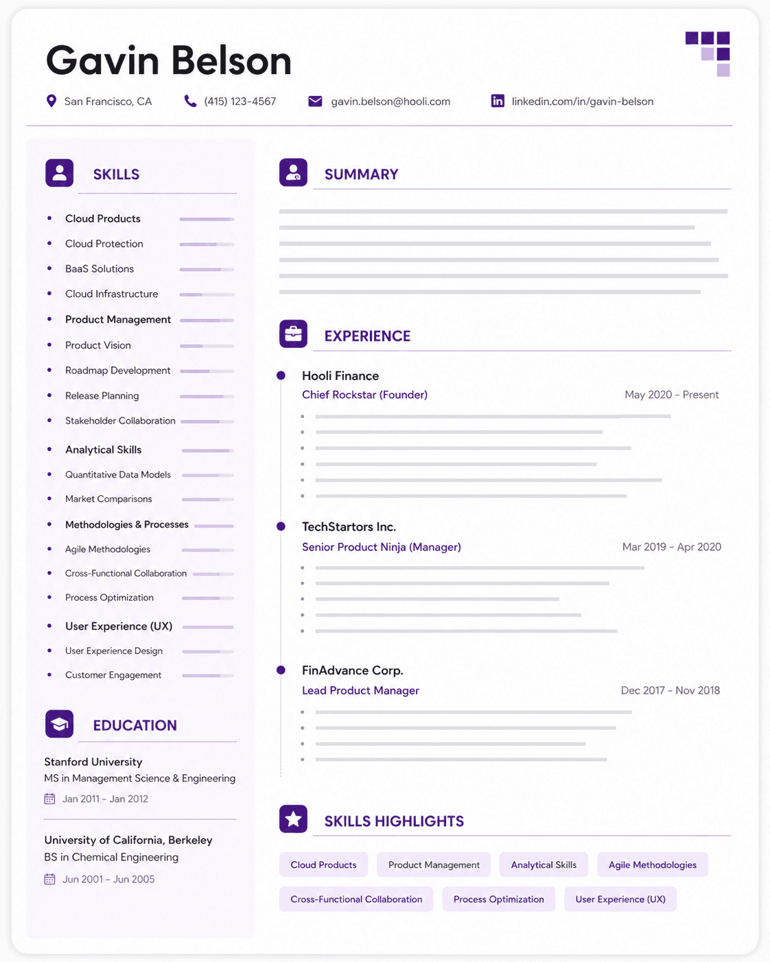 Berlin resume template