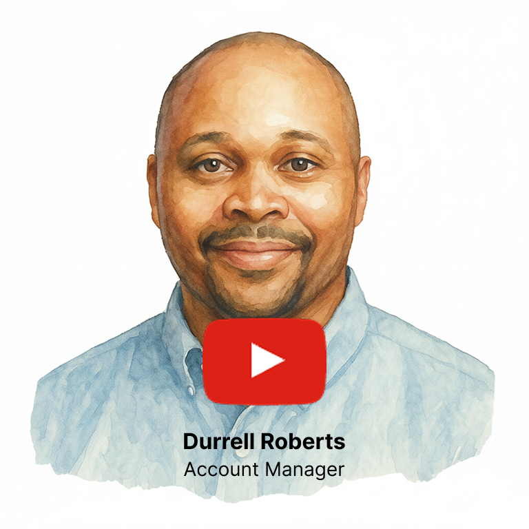 YouTube thumbnail of customer Durrell Roberts